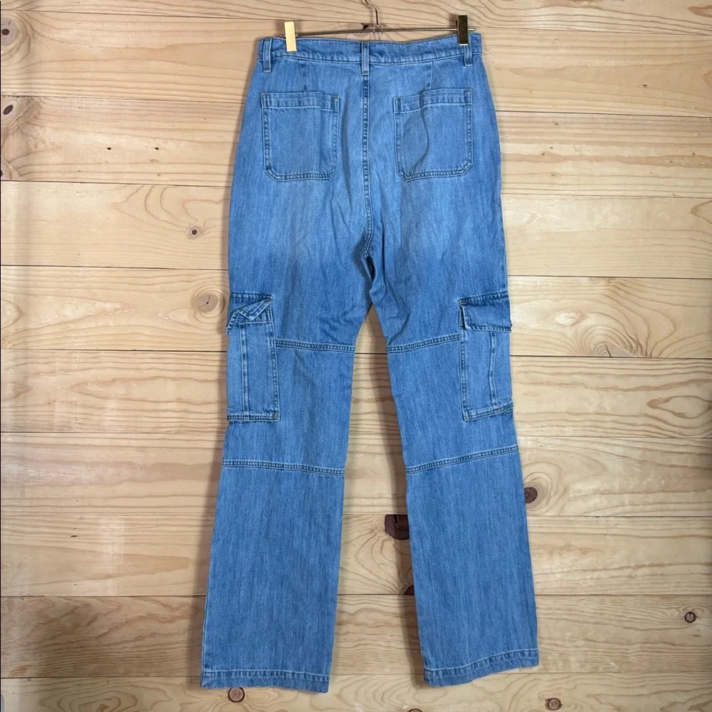 Lauren by Ralph Lauren cargo‎ style blue jeans size 10
